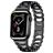 Mobigear Vienna Rustfrit stål Apple Watch Urrem Sommerfuglelås - 49/46/45/44 mm - Sort