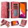 CaseMe 008 iPhone 11 Knížkové pouzdro 2v1 s odnímatelným krytem Peněženka - Červená