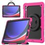 Mobigear RingGuard Samsung Galaxy Tab S10 Ultra Plastica rigida / Silicone Back cover + Portapenna + Tracolla + Supporto - Magenta