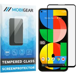 Mobigear Premium Google Pixel 5a 5G Cristal templado Protector de pantalla - Compatible con fundas - Negro