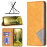 Mobigear Rhombus Slim Motorola Moto G71 5G Funda tipo libro - Coñac