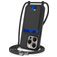 Mobigear Lanyard Card iPhone 16 Pro Max Silicone Capa com cordão e porta-cartões - Preto