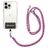 Mobigear Lanyard Cordón para móvil universal ajustable - Blanco / Azul / Magenta