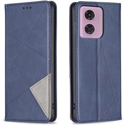 Mobigear Rhombus Slim Motorola Moto E14 Plånboksfodral - Blå
