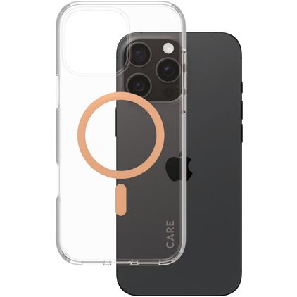 CARE by PanzerGlass Urban Combat iPhone 16 Pro Max MagSafe Plástico rígido Capa traseira - Peachy