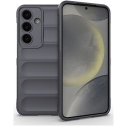Mobigear Bumpy Samsung Galaxy S25 Flexibilní TPU Zadní kryt - Šedá