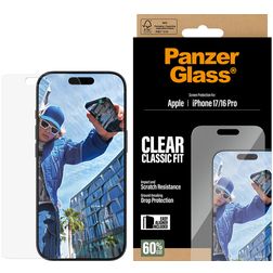 PanzerGlass Classic Fit iPhone 17 Cristal templado Protector de pantalla - Compatible con fundas