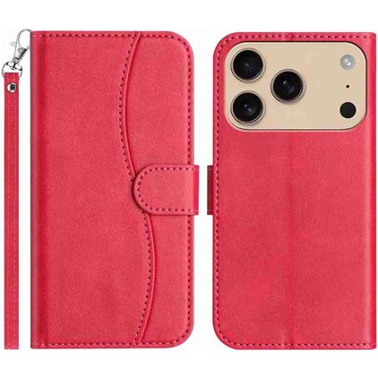 Mobigear S Line iPhone 18 Pro Wallet case - Red