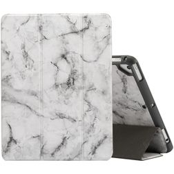 Mobigear Tri-Fold Marble iPad 5 (2017) Plånboksfodral + Pennhållare - Grå