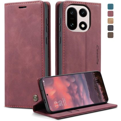 CaseMe 013 OnePlus 15 Etui z klapką typu portfel - Czerwony