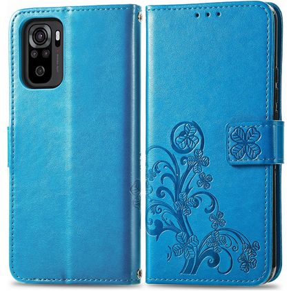 Mobigear Clover Xiaomi Redmi Note 10S Capa livro Carteira - Azul