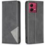 Mobigear Rhombus Slim Motorola Moto G84 Lompakkokotelo - Musta