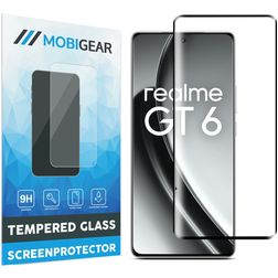 Mobigear Premium Realme GT 6 Vidro temperado Película de ecrã - Compatível com capas - Preto
