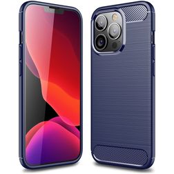Mobigear Brushed Slim iPhone 14 Pro Joustava TPU Suojakuori - Sininen
