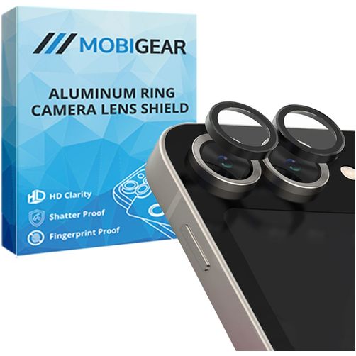 Mobigear Single Samsung Galaxy Z Flip 7 FE Tempered Glass Camera Lens Protector - Case Friendly - Black