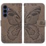 Mobigear Butterfly Samsung Galaxy S26 FE Funda tipo libro Cartera - Gris