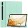 Mobigear Tri-Fold Gel Samsung Galaxy Tab S9 Plus TPU / Cuero sintético Funda tipo libro + Portalápices - Turquesa