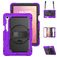 Mobigear SureGrip XGuard Samsung Galaxy Tab S11 Plastica rigida / Silicone Back cover + Portapenna + Tracolla + Supporto - Viola