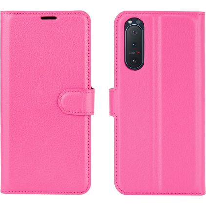 Mobigear Classic Sony Xperia 5 II Funda tipo libro Cartera - Magenta