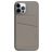 Nudient Magnet Thin Tarjetero Cuero - 3 tarjetas - Compatible con MagSafe - Clay Beige