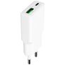Mobiparts Flat Dual USB / USB-C Cargador Power Delivery 30W - Blanco