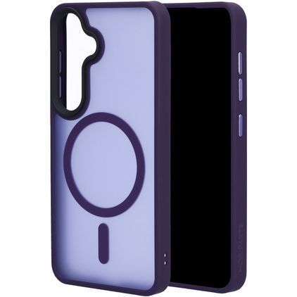 Mobiparts Hardcover Samsung Galaxy S25 MagSafe Hard Case Back cover - Satin Purple