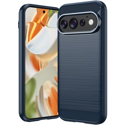 Mobigear Brushed Slim Google Pixel 11 Pro Flexibilní TPU Zadní kryt - Modrá
