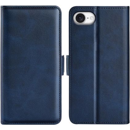 Mobigear Slim Magnet iPhone 17e Plånboksfodral med sedelfack - Mörkblå