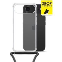 My Style Loop Transparente iPhone Air TPU flexible Funda con cuerda - Transparente