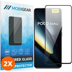 Mobigear Premium POCO F6 Pro Vetro Protezione schermo - Compatibile con le cover (confezione da 2)