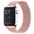 Mobigear Loop Milánský tah Apple Watch Řemínek Magnetické zapínání - 49/46/45/44 mm - Růžová