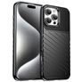 Mobigear Groove iPhone 16 Pro Max TPU flexible Carcasa - Negro