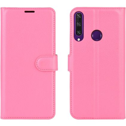 Mobigear Classic Huawei Y6p Plånboksfodral med sedelfack - Magenta