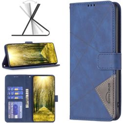 Mobigear Rhombus Google Pixel 7a Funda tipo libro Cartera - Azul