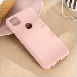 Mobigear Rubber Touch Google Pixel 4a Silikone Bagsidecover - Lyserød