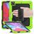 Mobigear SureGrip Xtreme iPad Air 13 Inch (2024) Case Plastic / Silicone Back cover + Stylus Holder + Shoulder Strap + Stand - Green