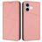 Mobigear Frosted Flip iPhone 17 Funda tipo libro Cartera - Rosa