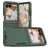 Mobigear Heavy Armor Motorola Razr 50 Funda Plástico rígido Carcasa Antigolpes - Verde oscuro