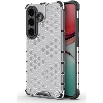 Mobigear Honeycomb Samsung Galaxy S26 Hard Case Back cover Shockproof - White