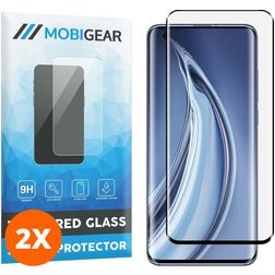 Mobigear Premium Xiaomi Mi 10 Pro Vidro temperado Película de ecrã - Compatível com capas - Preto (Pack de 2)