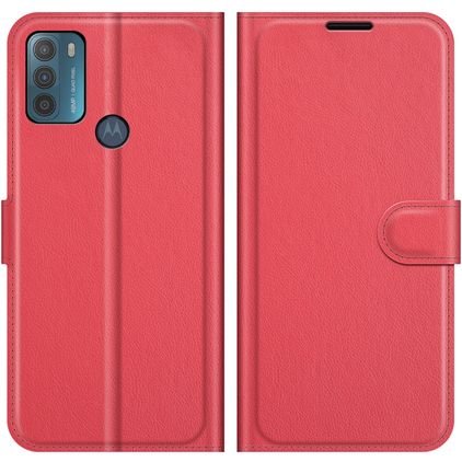 Mobigear Classic Motorola Moto G50 Etui z klapką typu portfel - Czerwony