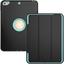 Mobigear Tri-Fold Folio iPad 5 (2017) Capa Plástico rígido / TPU Capa livro - Preto / Turquesa