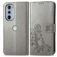 Mobigear Clover Motorola Edge 30 Pro Wallet case - Grey