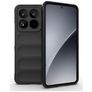 Mobigear Bumpy Xiaomi 15 Pro TPU flexível Capa traseira - Preto