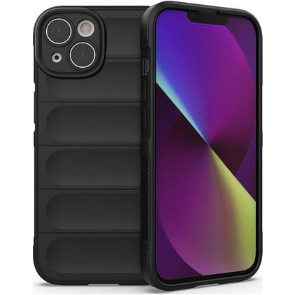 Mobigear Bumpy iPhone 14 Flexible TPU Back cover - Black