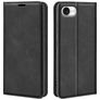 Mobigear Retro Slim iPhone 16e Pungetui med Seddelrum - Sort