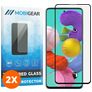 Mobigear Premium Samsung Galaxy A51 Vidro temperado Película de ecrã - Compatível com capas - Preto (Pack de 2)