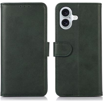 Mobigear Wallet iPhone 17 Lompakkokotelo + Setelitasku - Vihreä