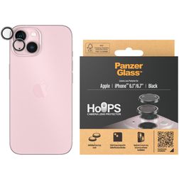 PanzerGlass Hoops iPhone 15 Cristal templado Protector de lente de cámara - Compatible con fundas - Negro