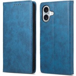 Mobigear Wallet iPhone 16 Lompakkokotelo + Setelitasku - Sininen